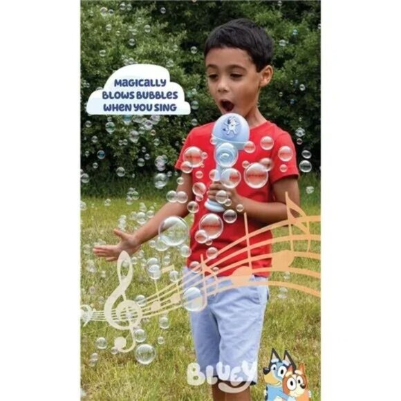 BLUEY Dance Mode Bubble Machine and Toy Microphone | Bluey Toy for Baby, - Picture 3 of 7
